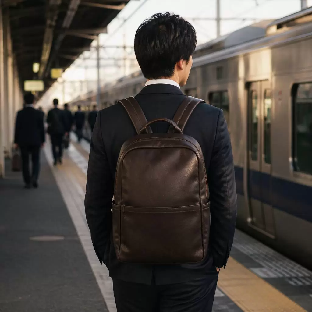 GANZOの本革リュックは通勤に使える？型崩れと容量の本音